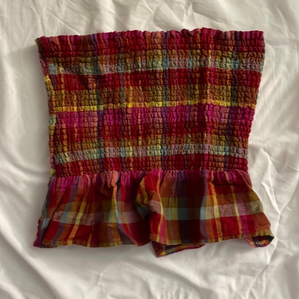American eagle ruched tube top